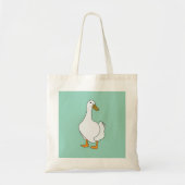 Eend Vogel Witte Eend Tote Bag (Voorkant)