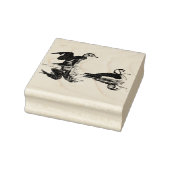Eend Vogels Wildlife Dier Hout Stempel (Stempel)