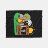 Eend vraagt om druiven limonadestand fleece deken (Voorkant (Horizontaal))