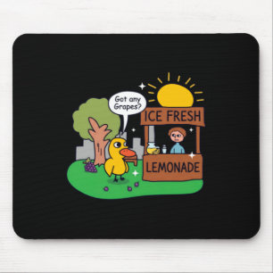 Eend vraagt om druiven limonadestand muismat