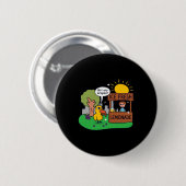 Eend vraagt om druiven limonadestand ronde button 5,7 cm (Voorkant /achterkant)