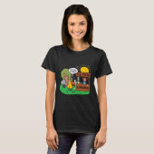 Eend vraagt om druiven limonadestand t-shirt (Voorkant volledig)