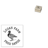 eend vrije uitloop eierstempel rubberstempel (Gestempeld)