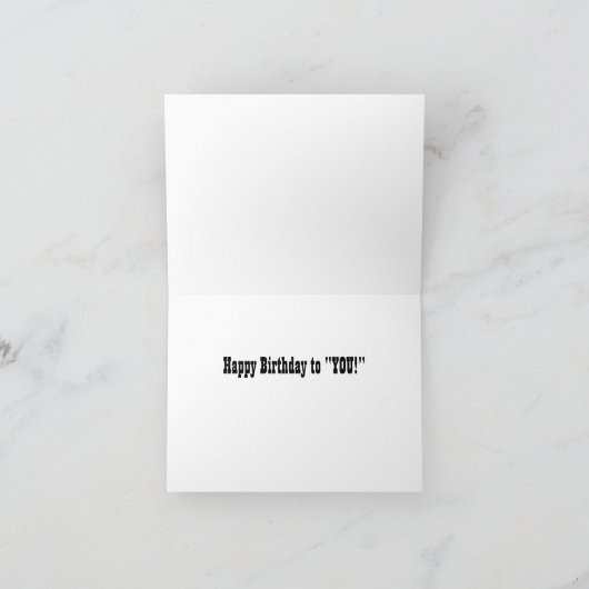 EEND WADDELT LANGS OM GELUKKIGE VERJAARDAG TE ZEGG KAART (Binnen)