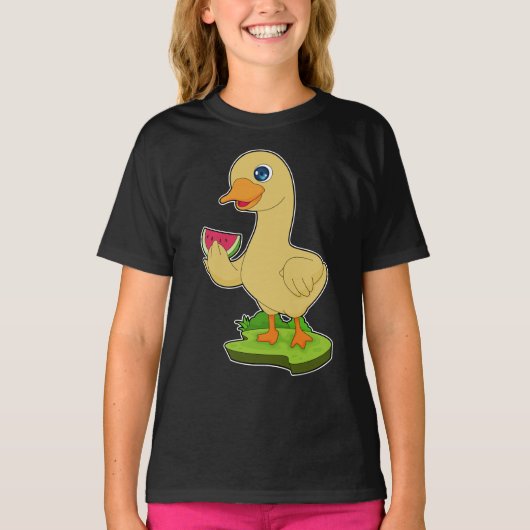 Eend Watermeloen T-shirt (Voorkant)