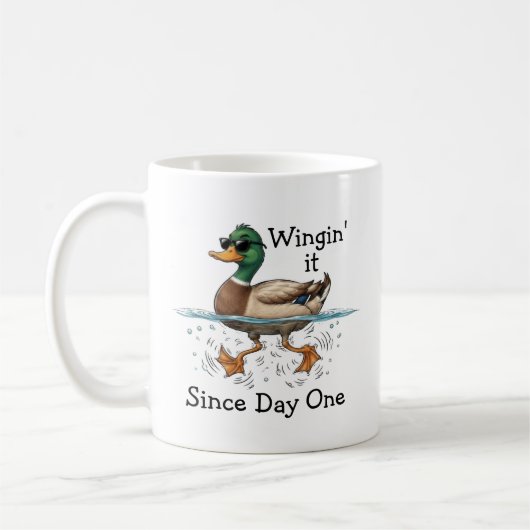 Eend Winging It Koffiemok (Links)