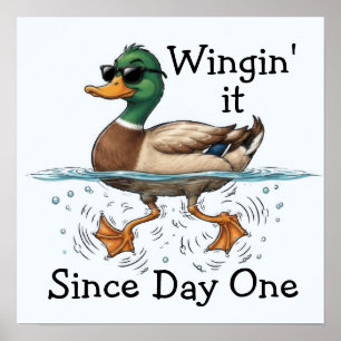 Eend Winging It Poster