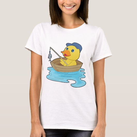 Eend Zeeduivel Vissen T-shirt (Voorkant)