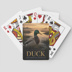 Eend zoetwatermoerassen Wildlife DIER Pokerkaarten