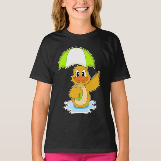 Eend Zwem Parasol T-shirt (Voorkant)