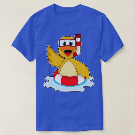 Eend Zwemmen Reddingsboei T-shirt (Design voorkant)
