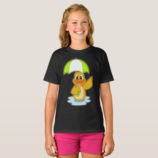 Eend Zwemparaplu T-shirt (Voorkant volledig)