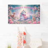 Eendags Verjaardags Rozen Magische Pastel Spandoek (Insitu)