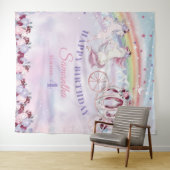 Eendagsbloem Roze Burgundy Paars Verjaardag Achter Wandkleed (In Situ (horizontaal))