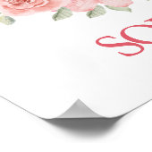 Eendagsgeboorte Eenhoorn Roze Jong Meisje Poster (Hoek)