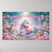 Eendagsgeboorte Rozen Magische Pastel Poster (Voorkant)