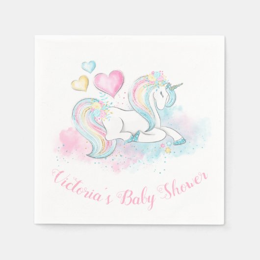 Eendagsvlieg Baby Shower Servetten (Voorkant)