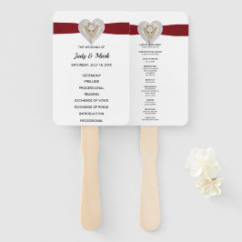 Eendagsvlieg Rode Kant Huwelijksprogramma Waaiers