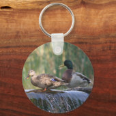 eenden aan de herfst sleutelhanger (Voorkant)
