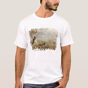 Eenden afschieten (olie op doek) t-shirt