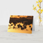 Eenden bij dageraad kaart (Gele Bloem)