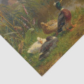 Eenden bij de kreek van Carl Jutz Tissuepapier (Detail)