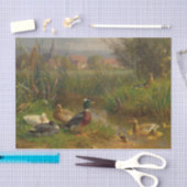 Eenden bij de kreek van Carl Jutz Tissuepapier (Craft)