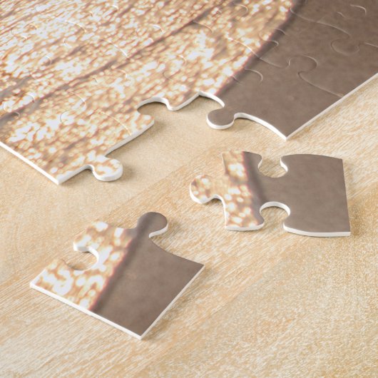 Eenden bij zonsondergang legpuzzel (Zijkant)