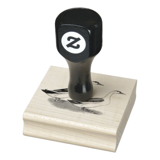 Eenden: Blauwe Magpies Rubberstempel (Stempel)