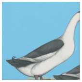 Eenden: Blauwe Magpies Stof (Close Up)