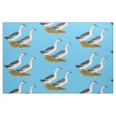 Eenden: Blauwe Magpies Stof (Fat Quarter)