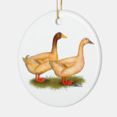Eenden:  Buff Orpington Keramisch Ornament (Links)