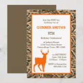 Eenden camouflage / Camo Buck verjaardagsfeestje Kaart (Voorkant / Achterkant)