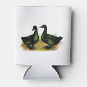 Eenden: Cayuga Pair Blikjeskoeler (Voorkant)