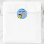 Eenden Cruise Schip Ronde Sticker (Tas)