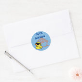 Eenden Cruise Schip Ronde Sticker (Envelop)