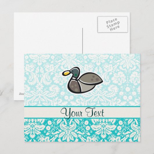 Eenden; Cute Briefkaart (Voorkant / Achterkant)