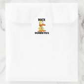 Eenden Diabetes Ronde Sticker (Tas)