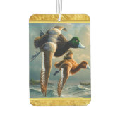 Eenden die over het zee vliegen Met een kleine boo Luchtverfrisser (Achterkant)