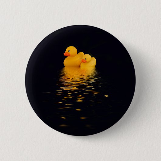 Eenden die 's nachts passeren ronde button 5,7 cm (Voorkant)