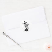 EENDEN DIE VLIEGEN RONDE STICKER (Envelop)
