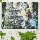 Eenden Dierenvijver Theedoek (Gevouwen)