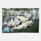 Eenden Dierenvijver Theedoek (Horizontaal)
