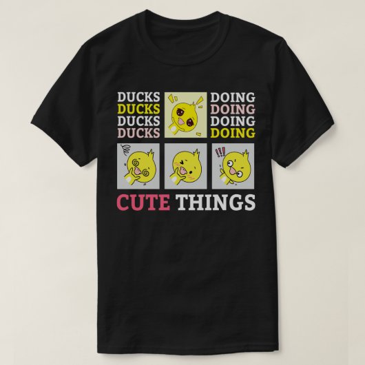 Eenden Doden Cute Dingen grappige eenden design T-shirt (Design voorkant)