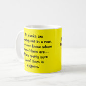 Eenden & een duif koffiemok (Voorkant links)