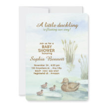Eenden & eendjes babyshower uitnodiging