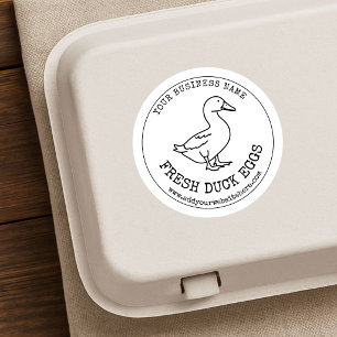 Eenden Eieren Karton Label Rustiek Oud Boerderij V