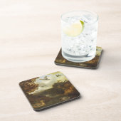 Eenden en andere vogels over een stroom in een Ita Drankjes Onderzetter (Rechterzijde)