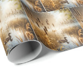 Eenden en Cattails in de ochtendmist Cadeaupapier (Rol Hoek)