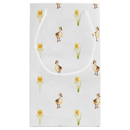 Eenden en diksen in de lente klein cadeauzakje (Achterkant)